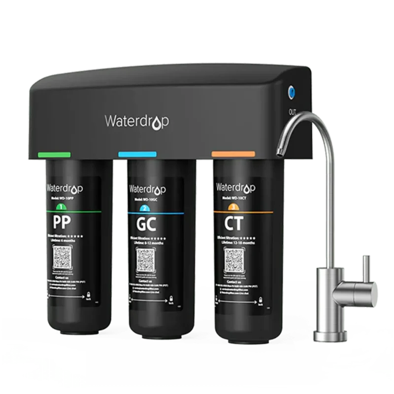 Waterdrop TSB filtr wody pod zlew 3-stopniowy z dedykowanym kranem